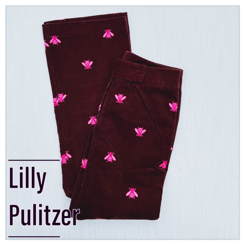 LN Lilly Pulitzer Cropped Corduroy Pants 0P